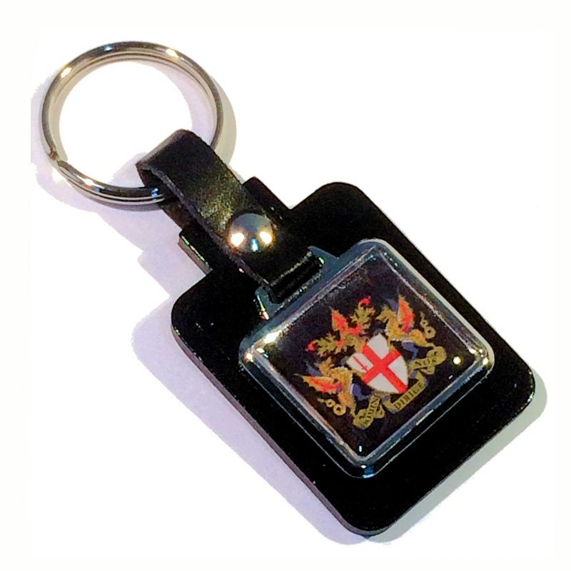 Keyfob Blank Rectangle 26x24mm and printed dome